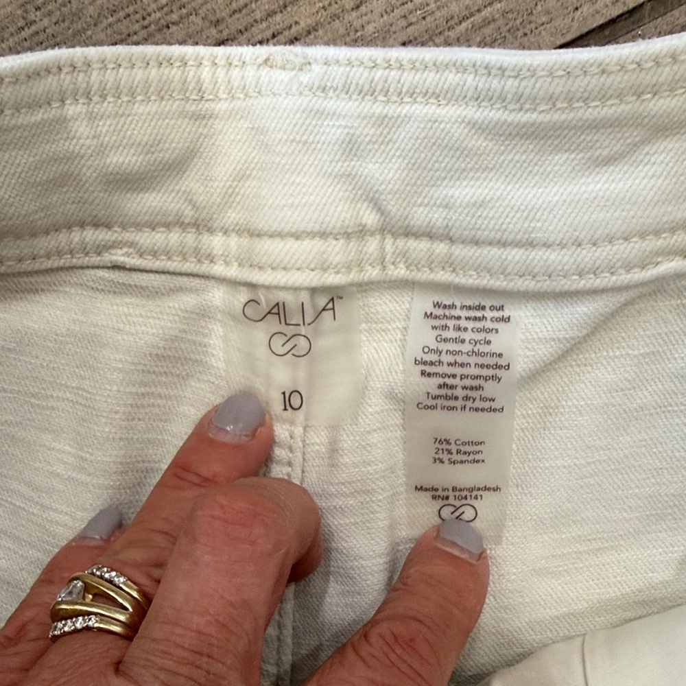 CALIA by Carrie Underwood Cream Women Jeans Sz 10 - Picture 2 of 7